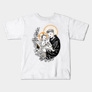 St Anthony of Padua - Catholic Saints Kids T-Shirt
